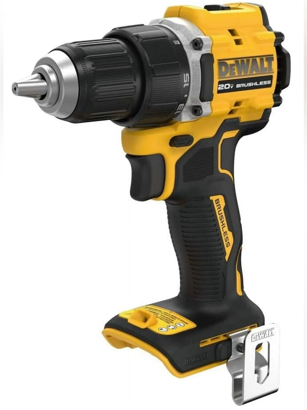 DEWALT 20V Brushless Cordless Drill - Yellow & Black